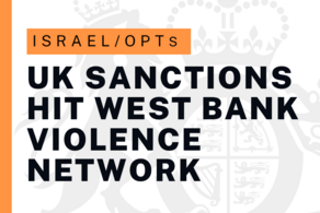UK sanctions hit West Bank violence network